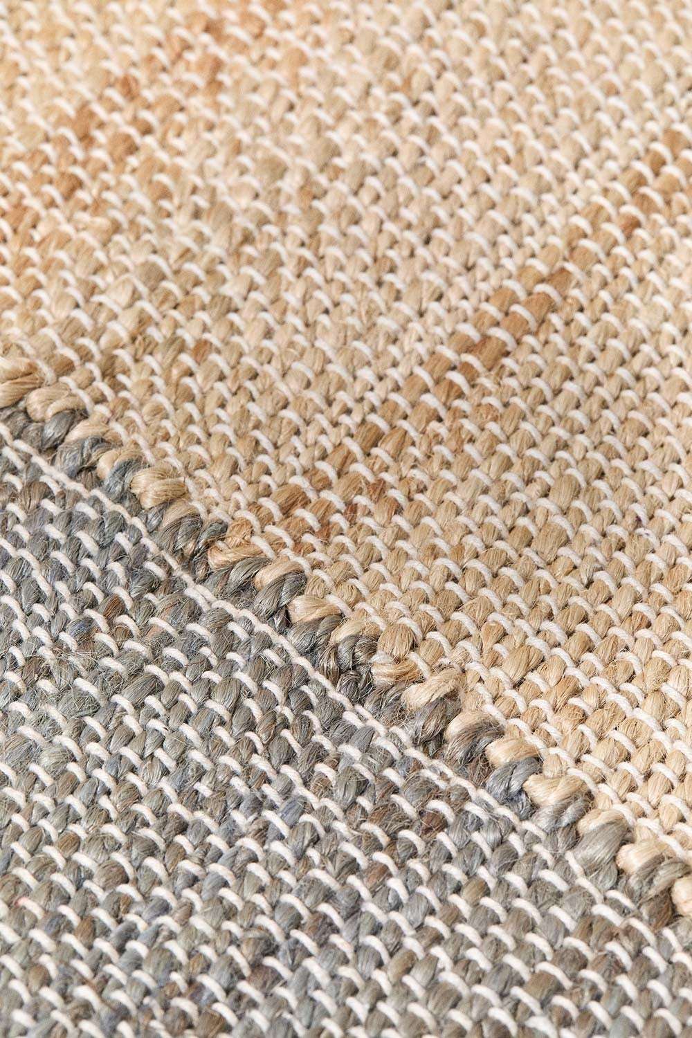 Alfombra de yute y algodón Brianda