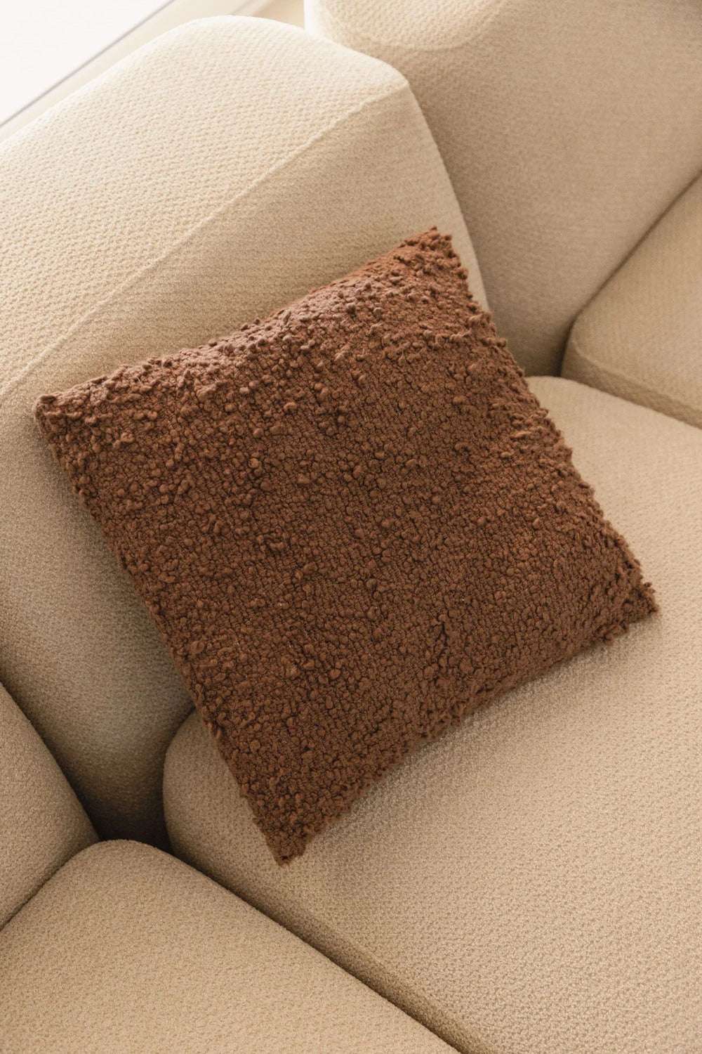 Cojín decorativo Zanero en bouclé (45x45 cm)
