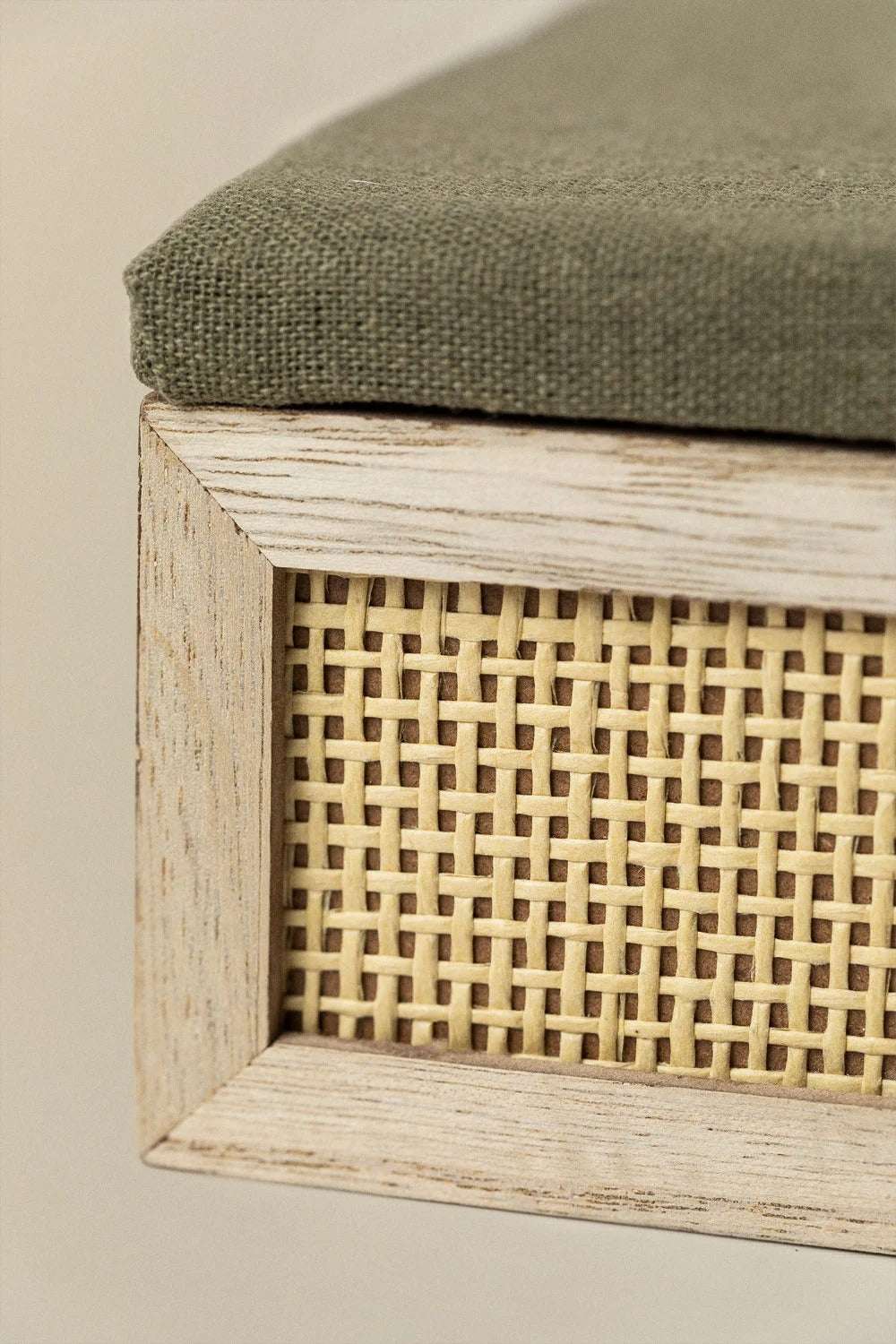 Caja Organizadora en Madera y Ratán Sintético – Elliot