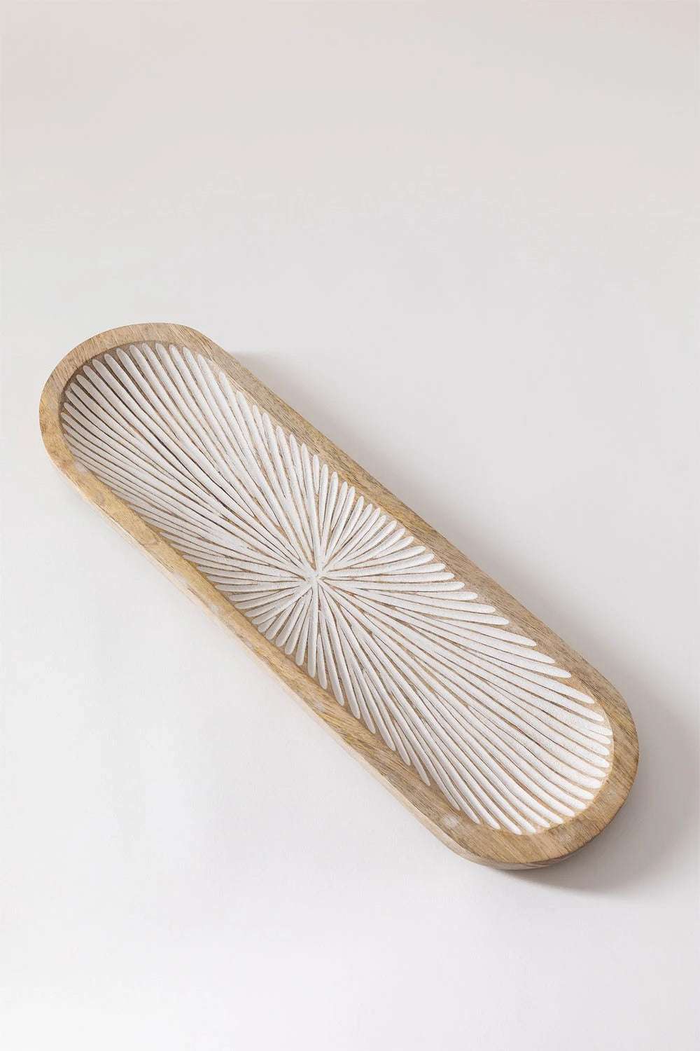 Bandeja Decorativa en Madera de Mango Nabordi