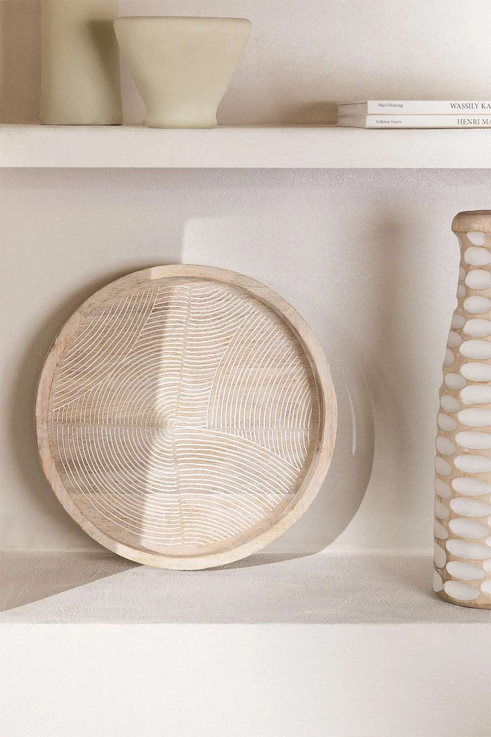 Bandeja Decorativa en Madera de Mango Diborna – Ø38 cm