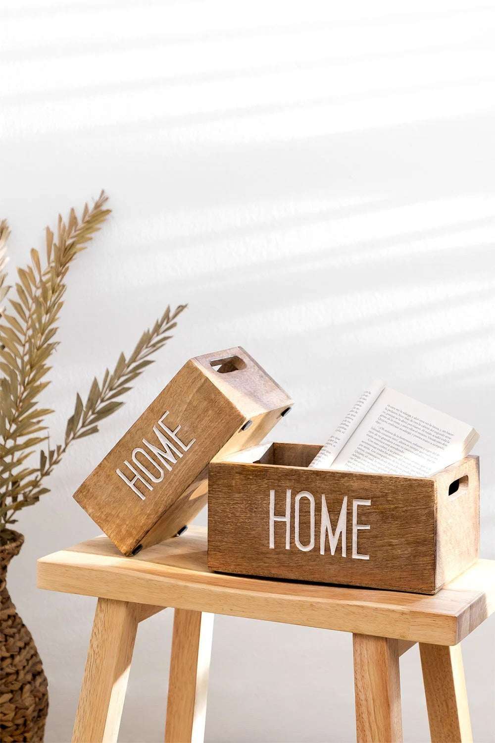 Set de 2 Cajas Organizadoras de Madera – Evelia