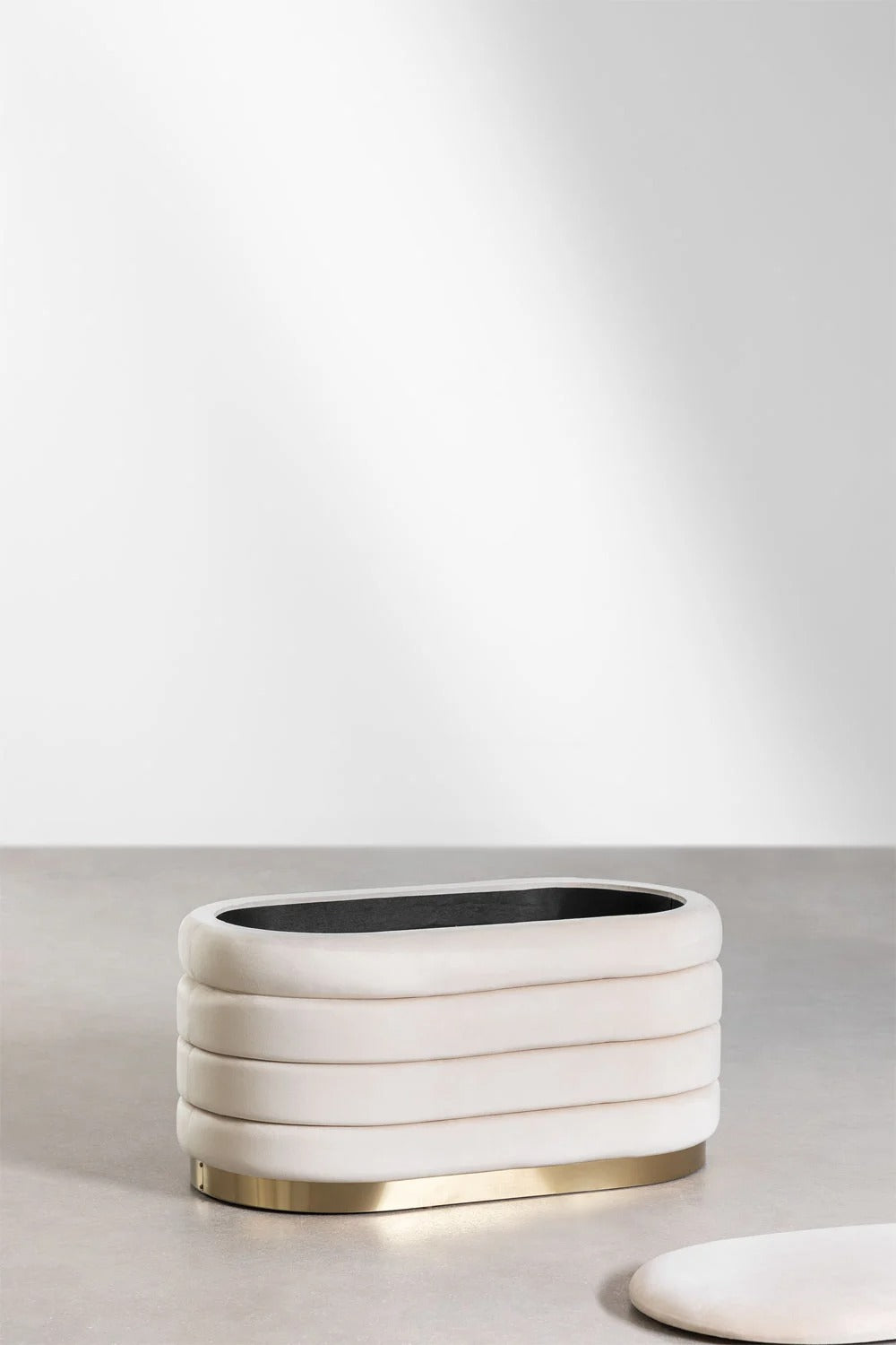 Banco con Almacenaje en Terciopelo Bradford