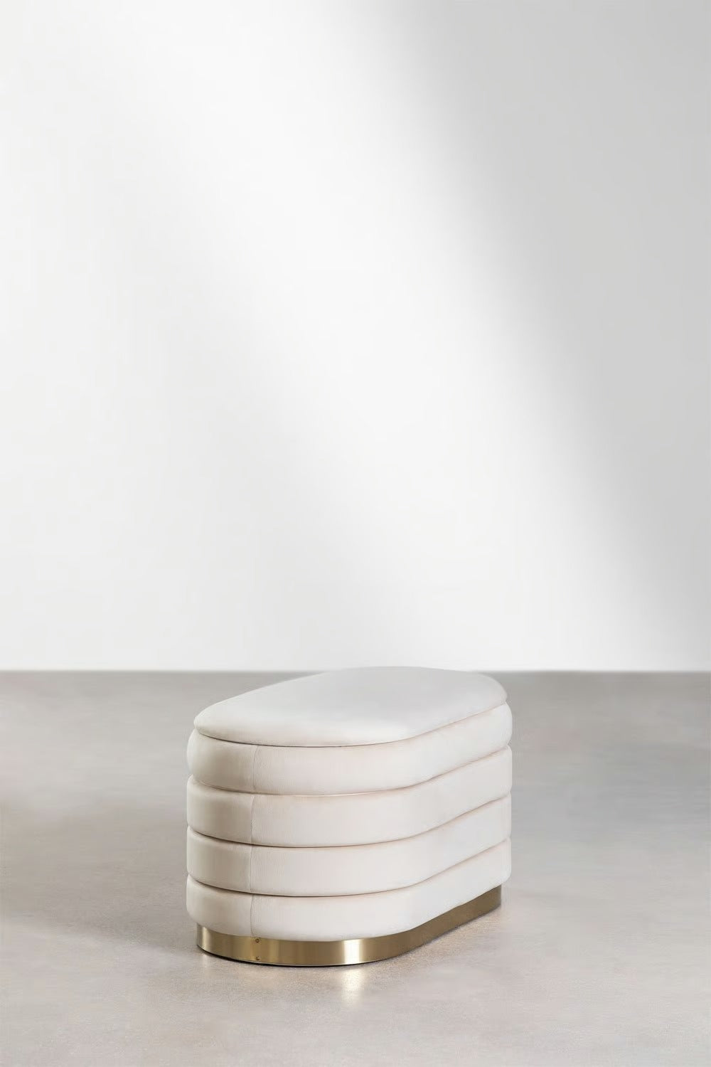 Banco con Almacenaje en Terciopelo Bradford