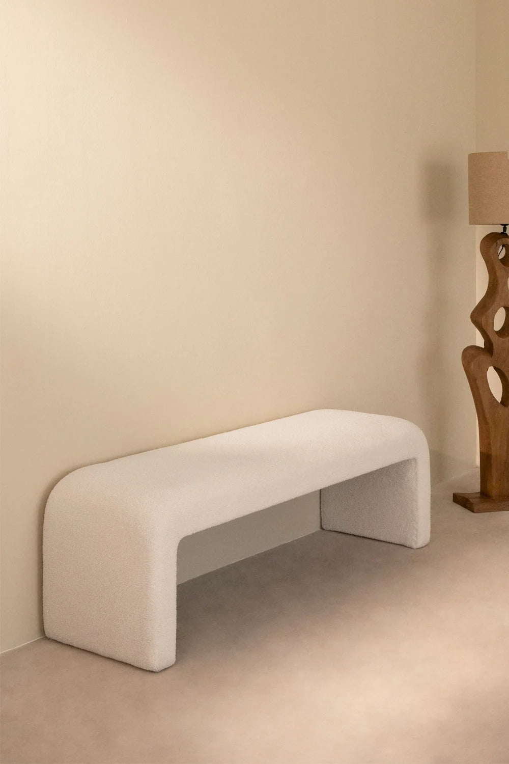 Banco en Borreguito Carlise – Estilo, Calidez y Comodidad