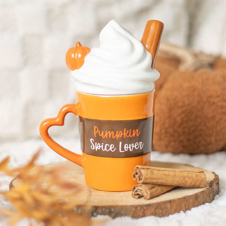 Taza con Tapa Pumpkin Spice Latte – Autumn Days Collection