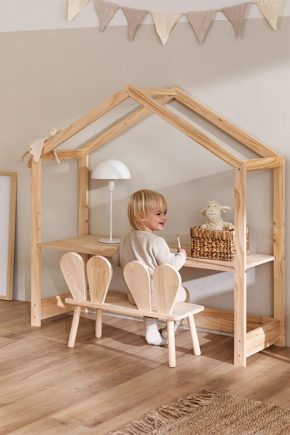 Escritorio Infantil Regulable en Altura de Madera – Estudi Kids