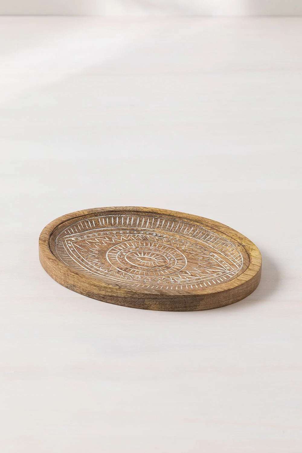 Bandeja Decorativa en Madera de Mango Kaloyan
