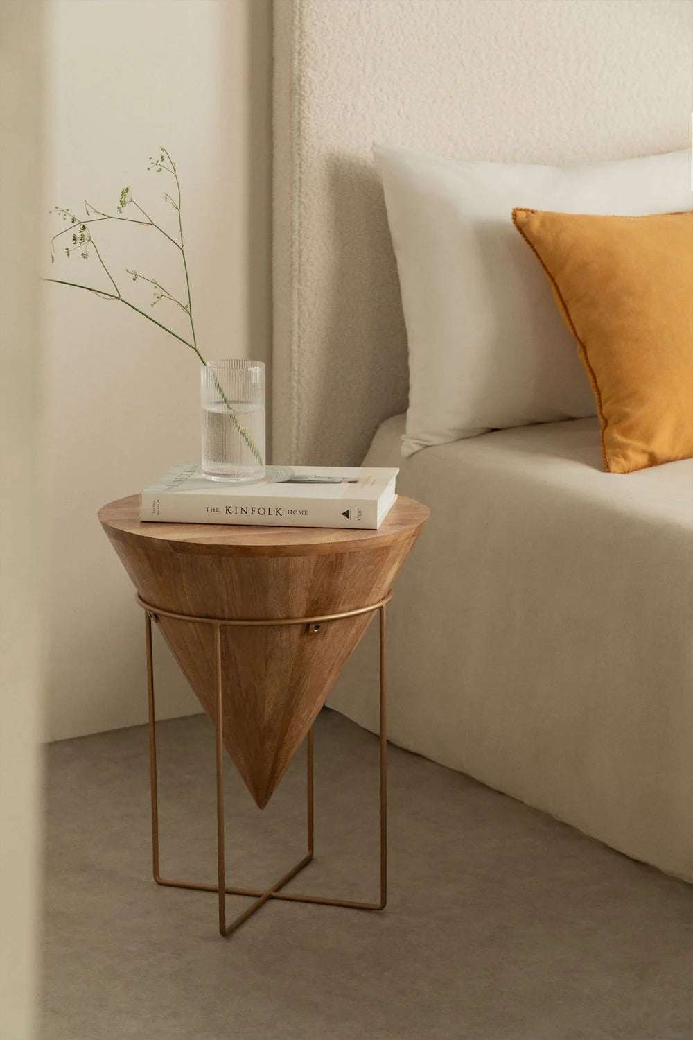 Mesa Auxiliar Redonda en Madera de Mango Ø40 cm – Piram