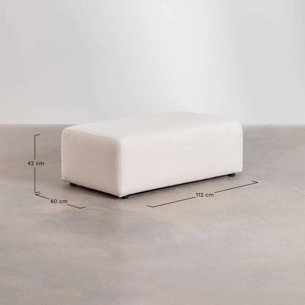 Puff 112x60 cm en borreguito – Borjan
