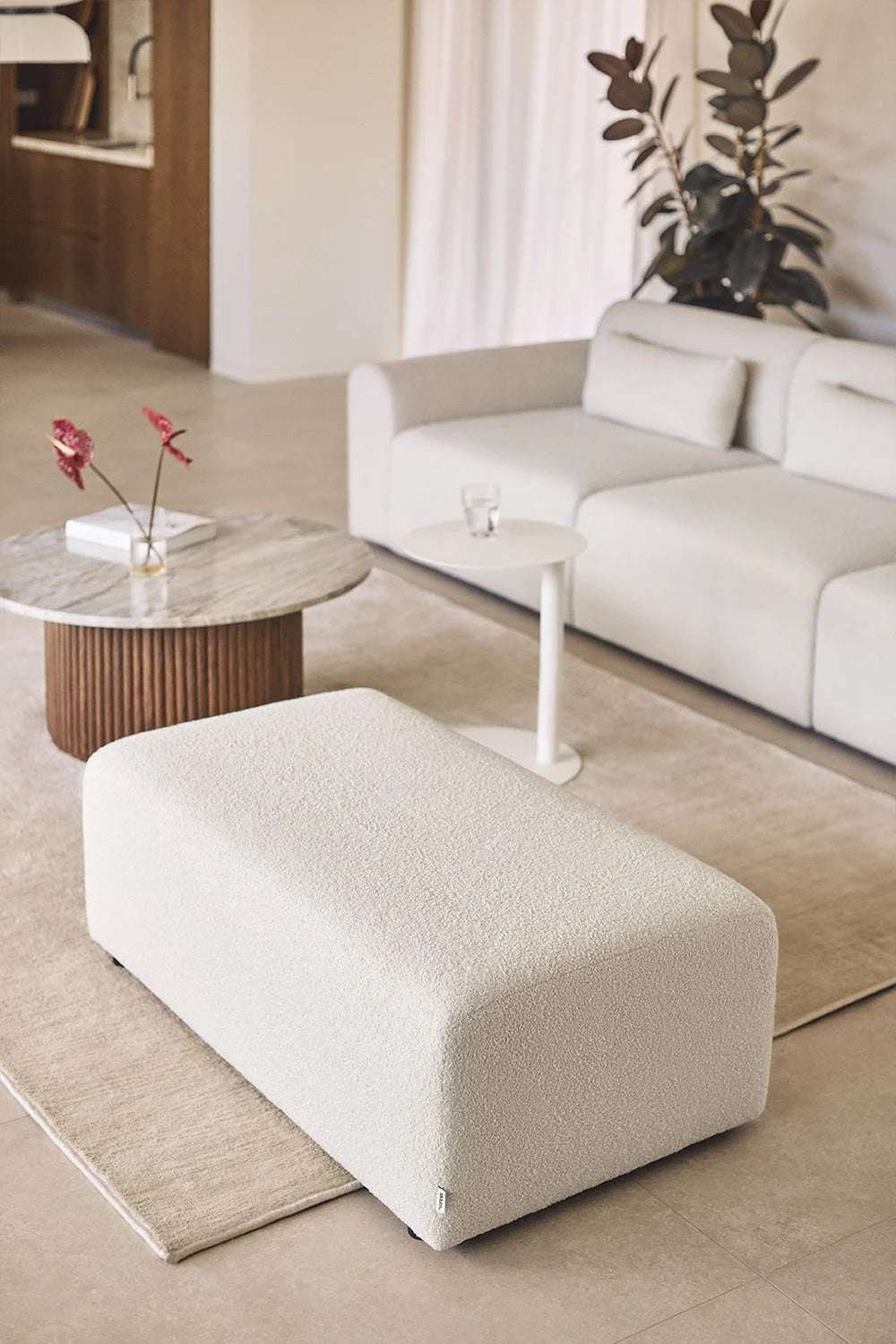 Puff 112x60 cm en borreguito – Borjan