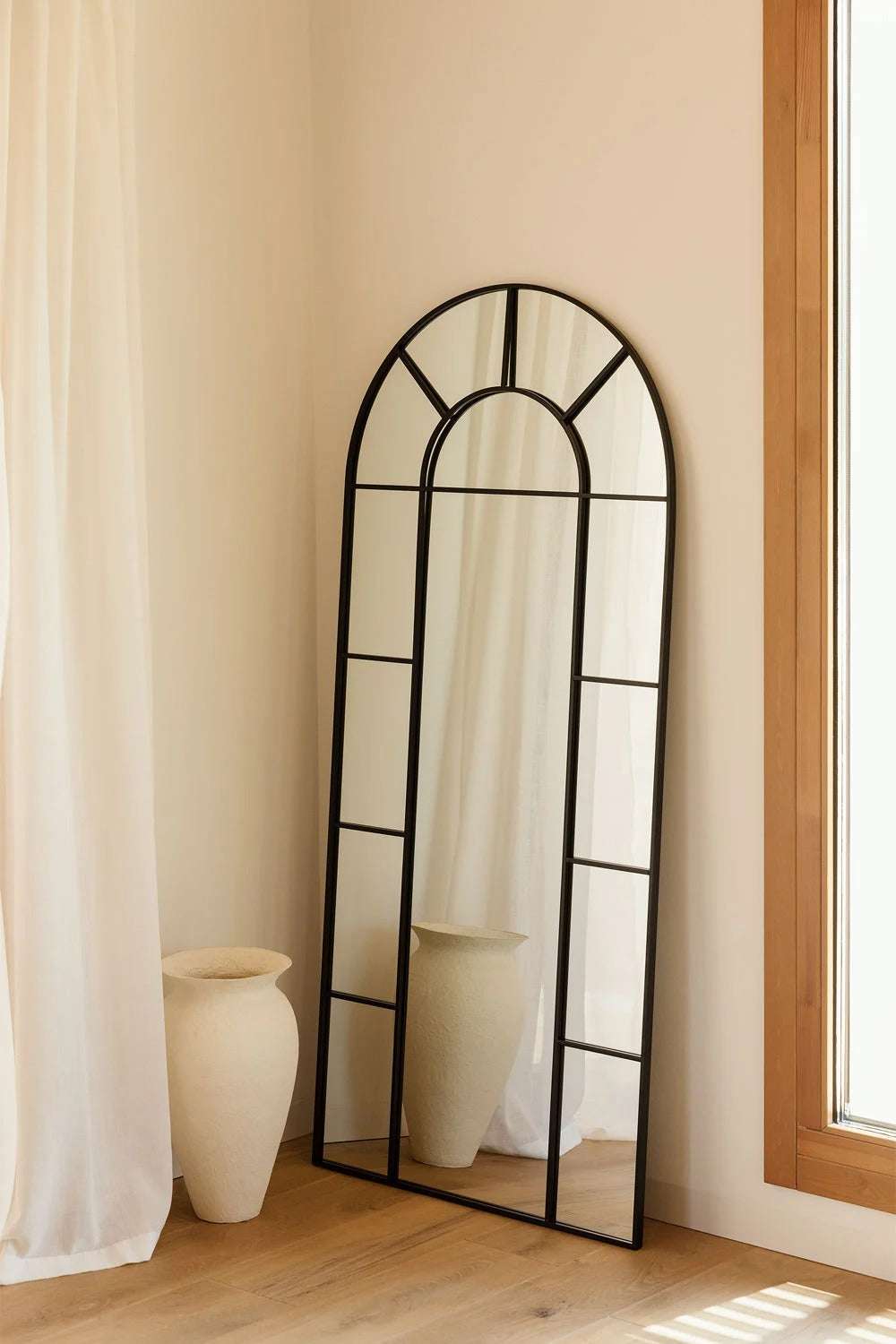 Espejo de Pared 80x180 cm en Metal Efecto Ventana Diana