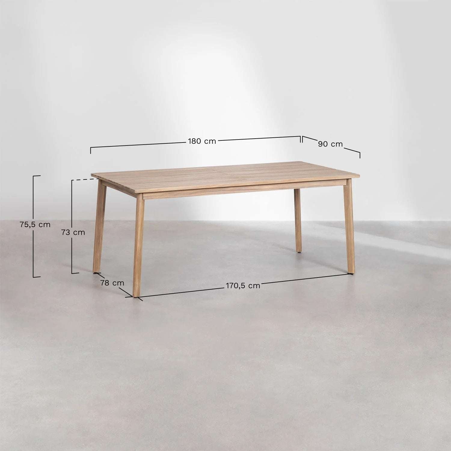 Set de Comedor Kaela + Uleno – Mesa de Madera + 6 Sillas