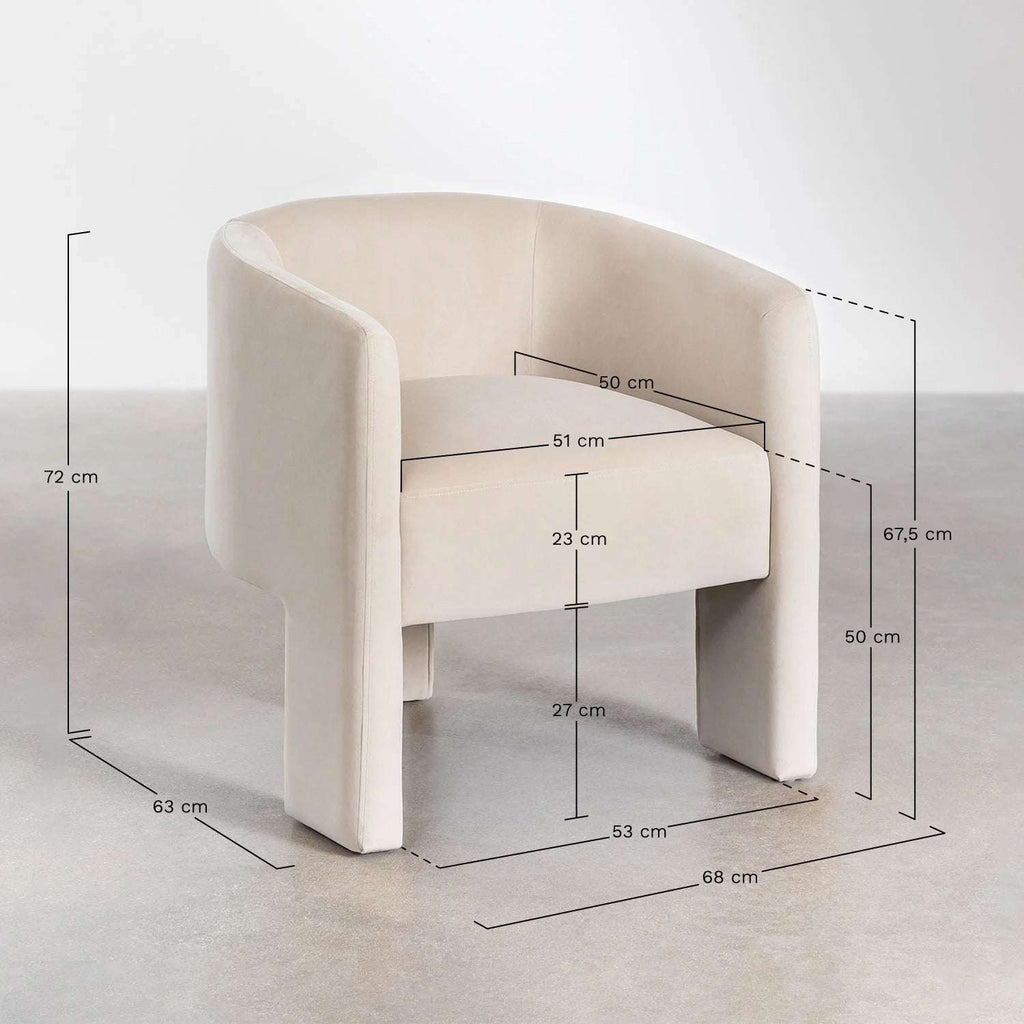 Sillón en Terciopelo Xastru – Estilo, Confort y Elegancia