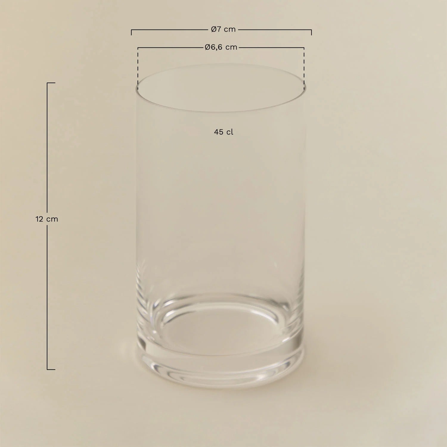 Pack de 4 Vasos de Vidrio 45 cl Lioare