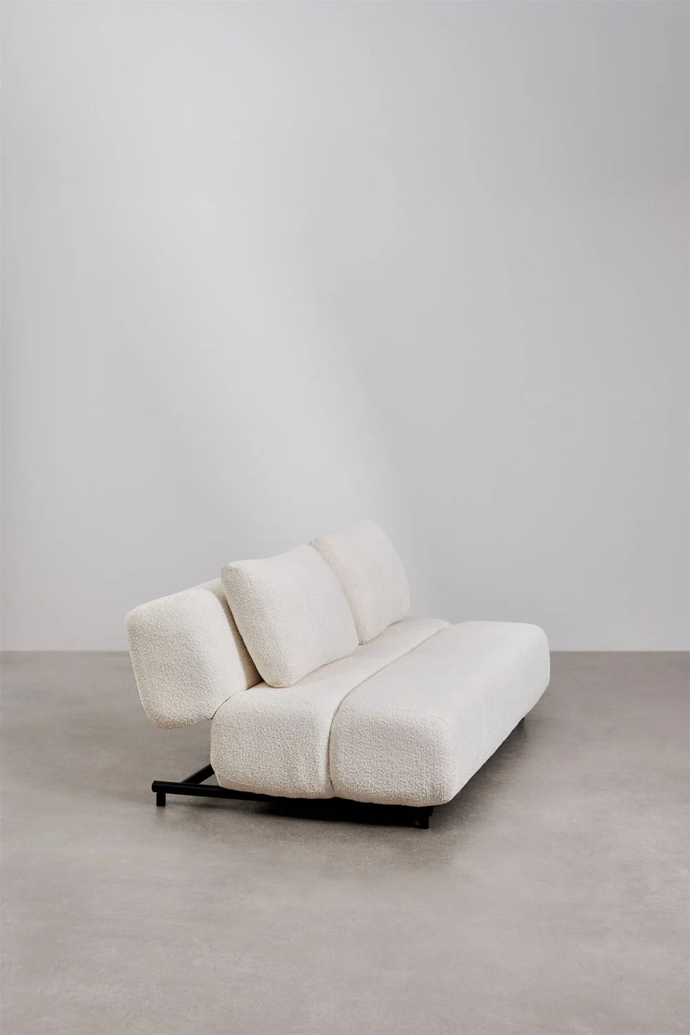 Sofá Cama de 3 Plazas en Tela Bouclé – Modelo Miami - Ami home decor