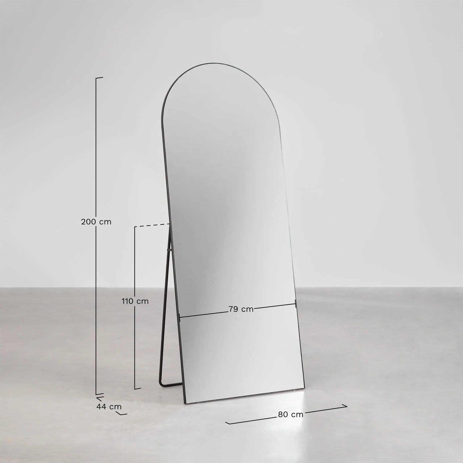 Espejo de pie en MDF 80x200 cm – Modelo Eigil