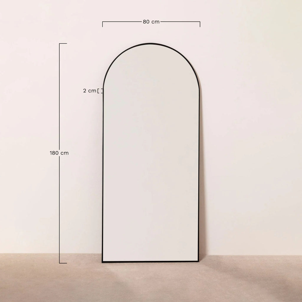 Espejo de pared en metal Belm – 80x180 cm