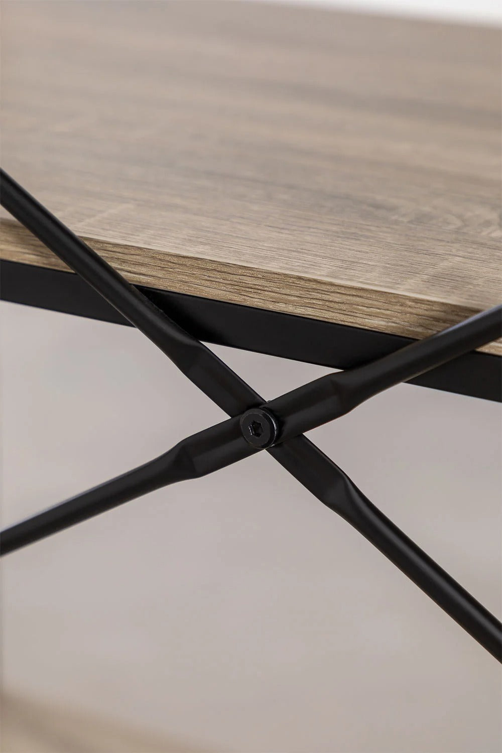 Estantería Baxter – Hierro Negro & Madera Natural