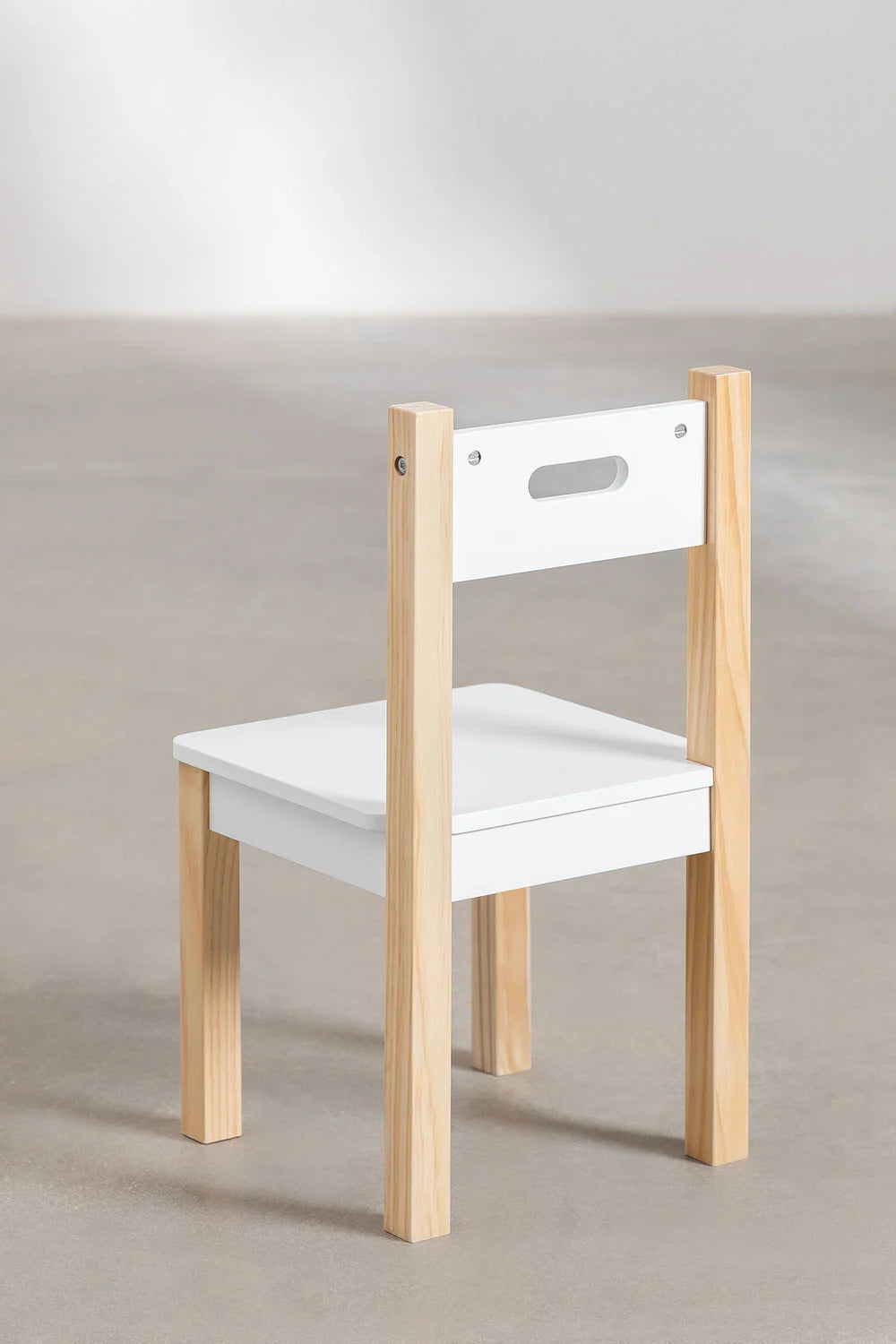 Set de Mesa Pizarra con Almacenaje y 2 Sillas de Madera – Belfy Kids